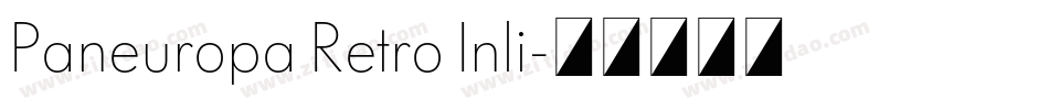 Paneuropa Retro Inli字体转换